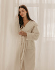 CMFRT Fluffy Robe With Clip Button - Sylvia