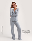 CMFRT Petite Luxury Soft Long Pyjama Set - Harriet