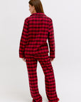 CMFRT 100% Cotton Petite Luxury Soft Long Tartan Pyjama Set - Frankie
