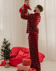 CMFRT 100% Cotton Petite Luxury Soft Long Tartan Pyjama Set - Frankie