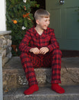 CMFRT Children's Luxury Soft Long Tartan Pyjama Set - Frankie