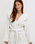 CMFRT Fluffy Robe With Clip Button - Sylvia