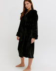 CMFRT Fluffy Robe With Clip Button - Blake