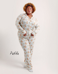 CMFRT Petite Luxury Soft Long Pyjama Set - Fern