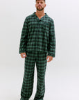 CMFRT 100% Cotton Petite Luxury Soft Long Tartan Pyjama Set - Rowen
