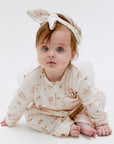 CMFRT Luxury Soft Baby Romper With Headband - Flossie