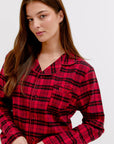 CMFRT 100% Cotton Luxury Soft Long Tartan Pyjama Set - Frankie