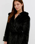 CMFRT Fluffy Robe With Clip Button - Blake
