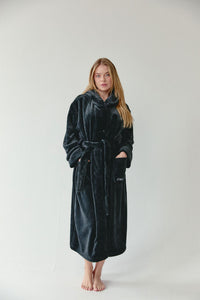CMFRT Fluffy Robe With Clip Button - Blake