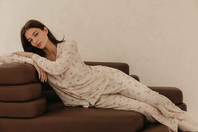 Amelia Floral Convertible Coveralls Pajama main image 1
