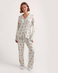 CMFRT Petite Luxury Soft Long Pyjama Set - Fern