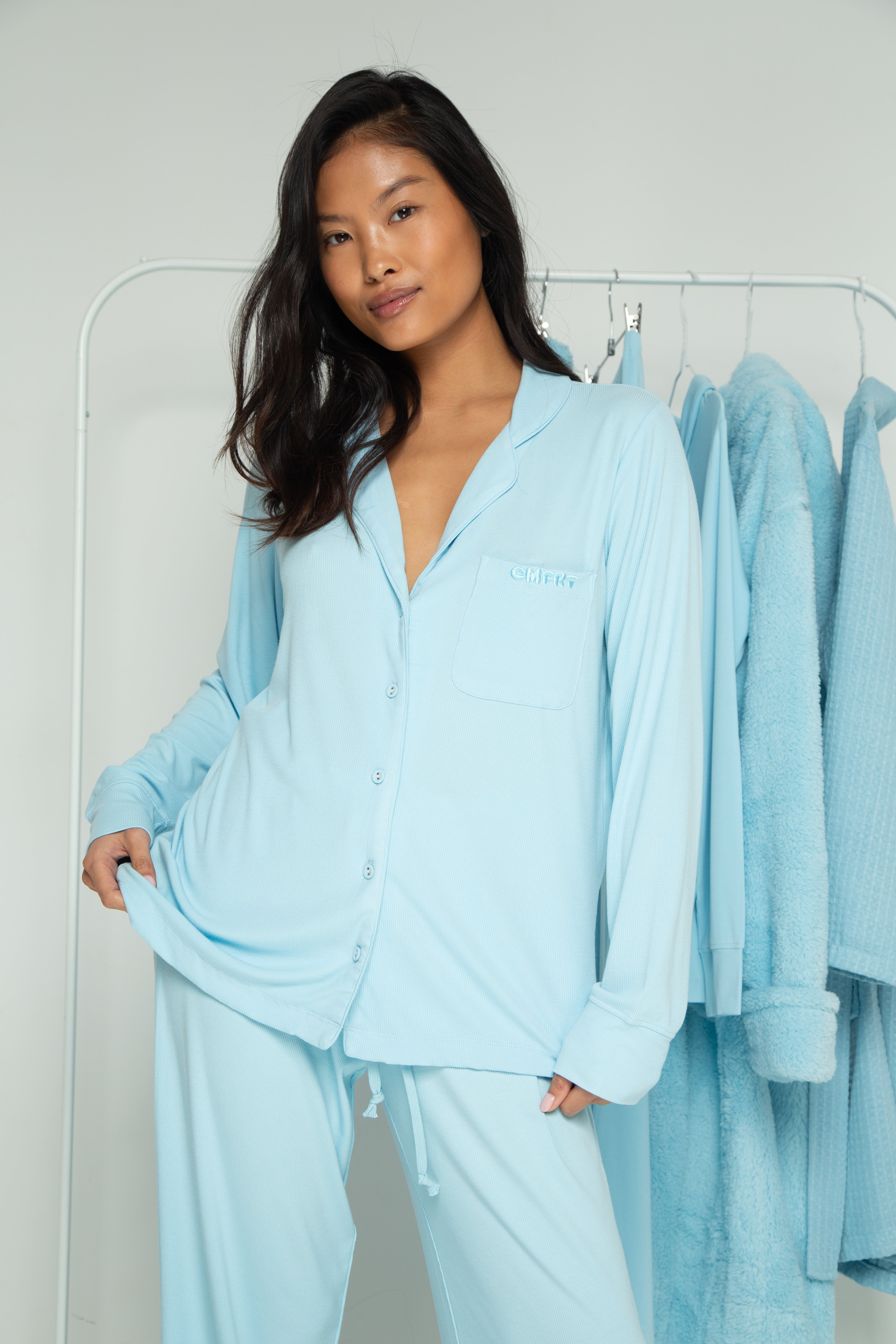 The Blue Luxury Soft Cmfrt Pyjama Set - Alice