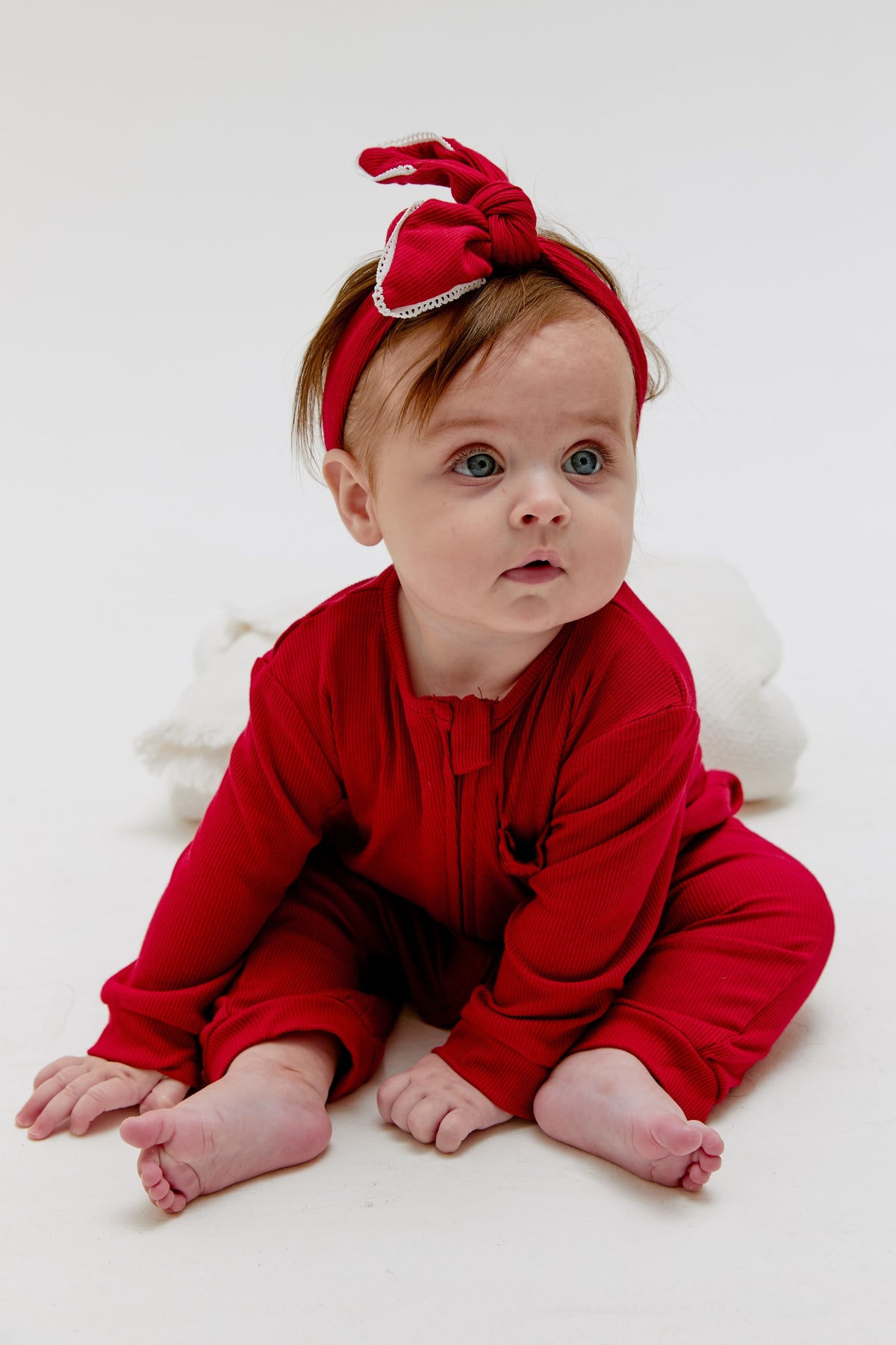 Cmfrt Luxury Soft Baby Romper With Headband Holly