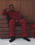 CMFRT 100% Cotton Luxury Soft Long Tartan Pyjama Set - Frankie